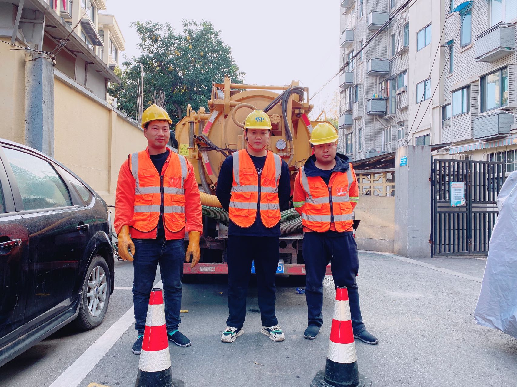 茅山南京某小区管道清淤检测施工