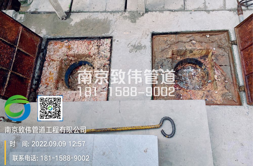 茅山工地食堂隔油池油污清理施工现场